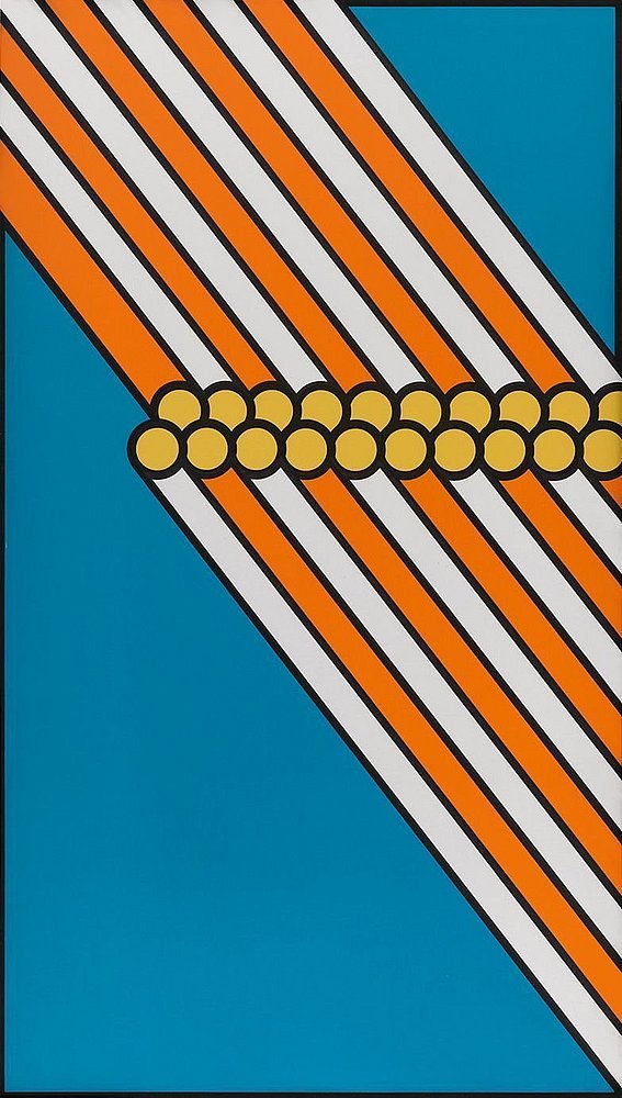 Nicolas Krushenik Ohne Titel, 1968 Acryl auf Leinwand 187 x 108 cm