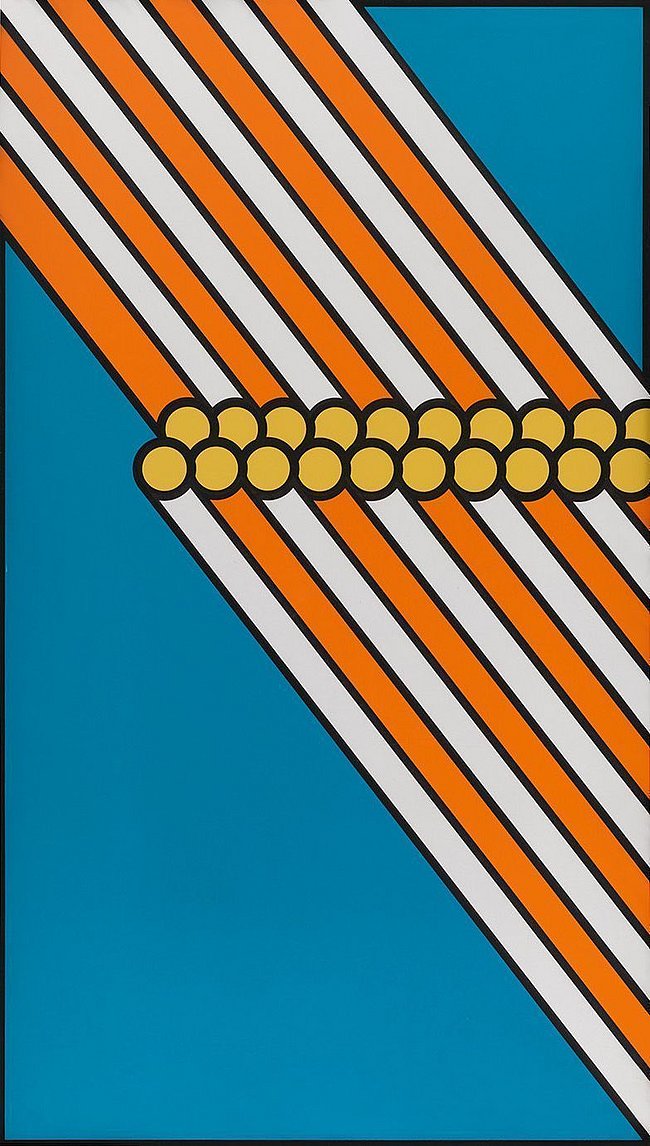 Nicolas Krushenik Ohne Titel, 1968 Acryl auf Leinwand 187 x 108 cm